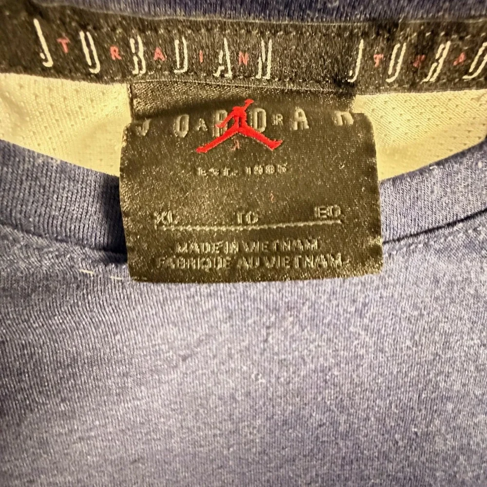 Jordan Dri-FIT T-Shirt Mens XL Navy Blue Good Mesh Back 889713-419 Jumpman Logo